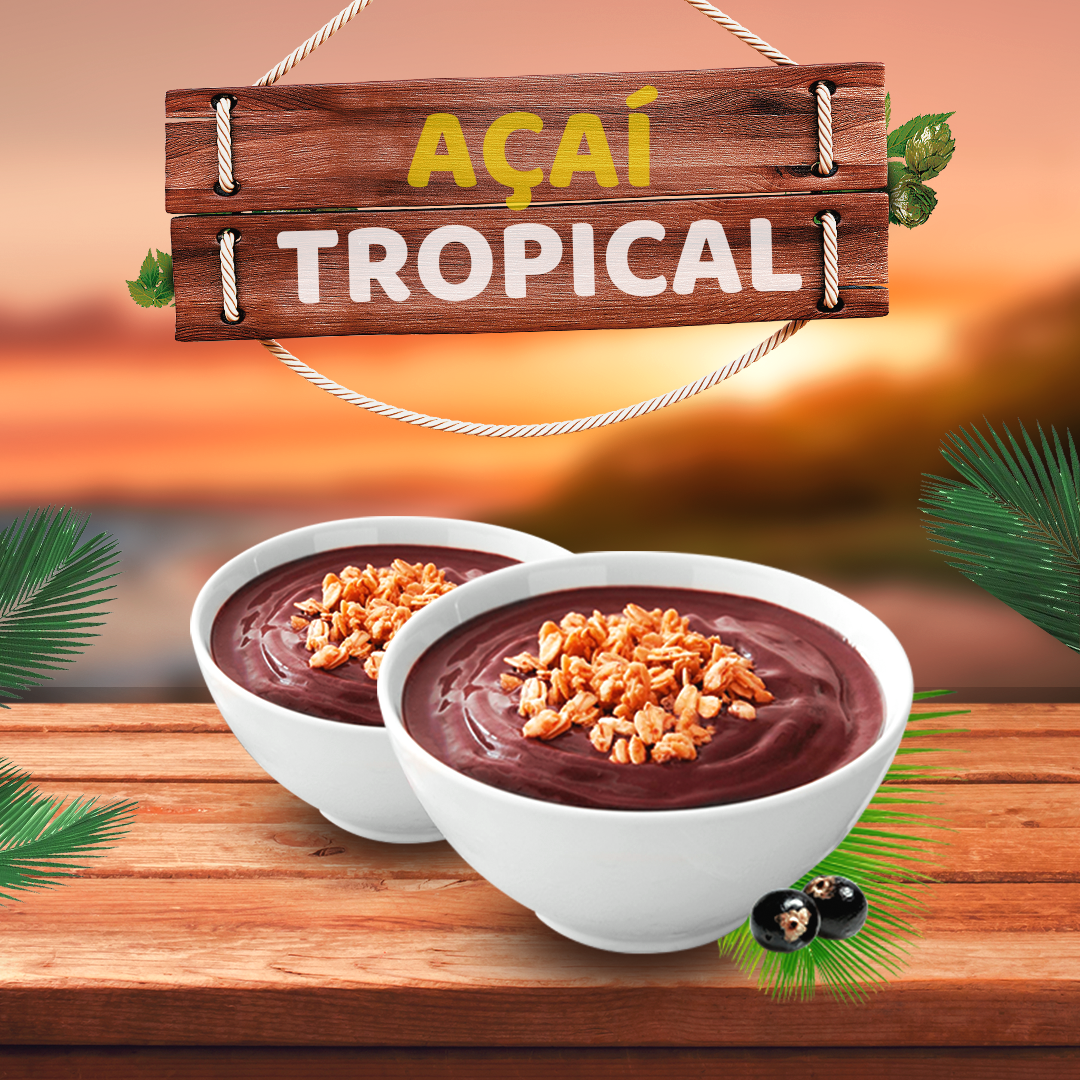 Arte açaí tropical