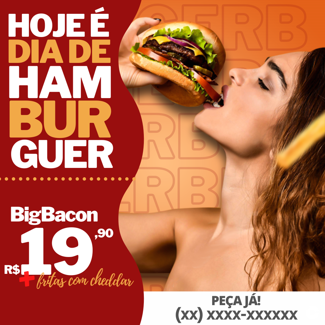 Arte hoje é dia de hambúrguer