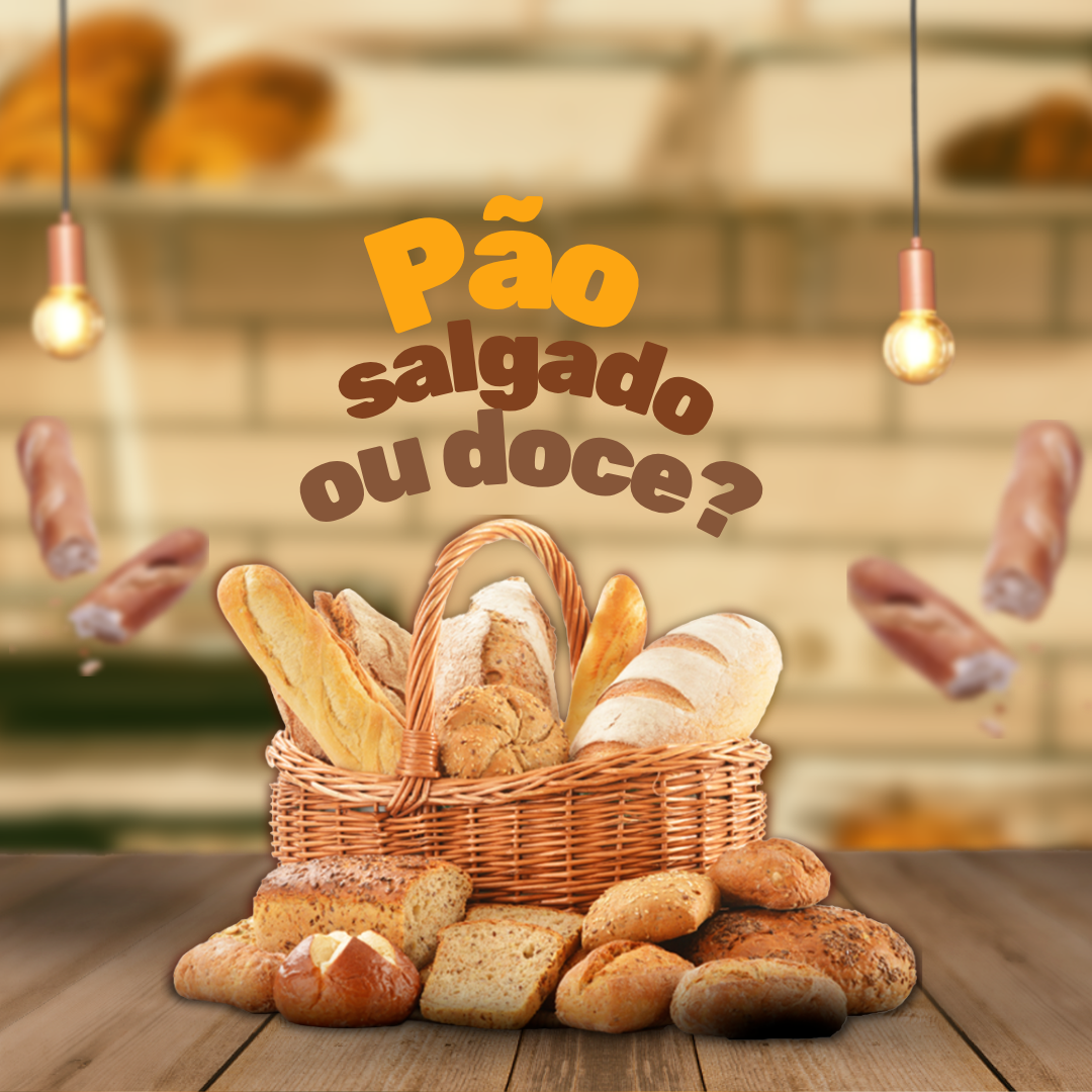 Exemplo de arte para padaria