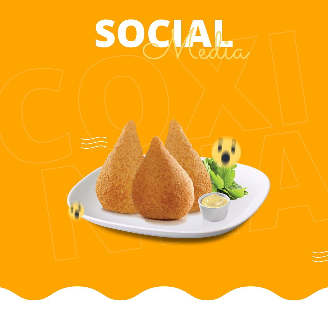 Exemplo de arte para coxinha