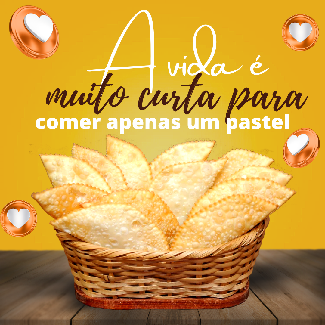Arte a vida é muito curta para comer apenas um pastel