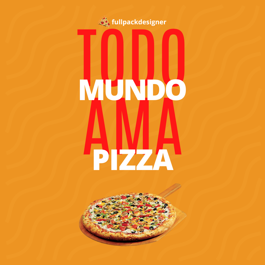 Arte todo mundo ama pizza